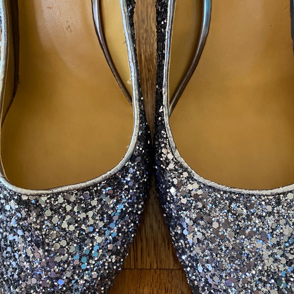 Nine West Flax Pewter Sparkle heels - Picture 6 of 9